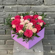 Цветочная композиция из Розы в коробке в Черном Яре