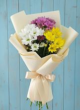 Букет цветов из:  Хризантемы #REPLACE_PRED# Черном Яре