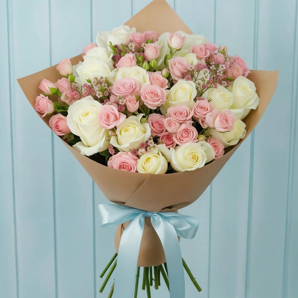 Букет цветов из: Розы в Черном Яре