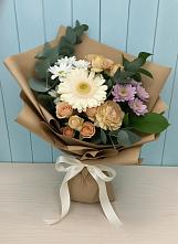Букет цветов из:  Герберы и Хризантемы в Черном Яре