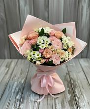 Букет цветов из:  Гвоздики, Розы и Хризантемы в Черном Яре
