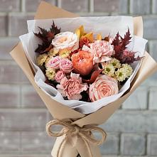 Букет цветов из:  Гвоздики, Хризантемы и Розы #REPLACE_PRED# Черном Яре