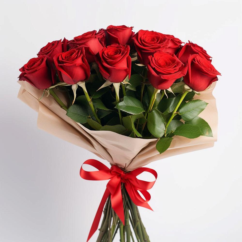 Букет 11 Красных роз Эдлесс Лав в Черном Яре